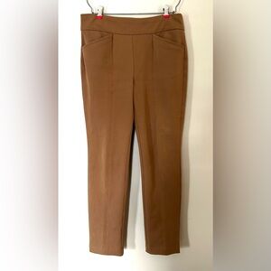 Chico's So Slimming Slim Straight Brown Knit Pants